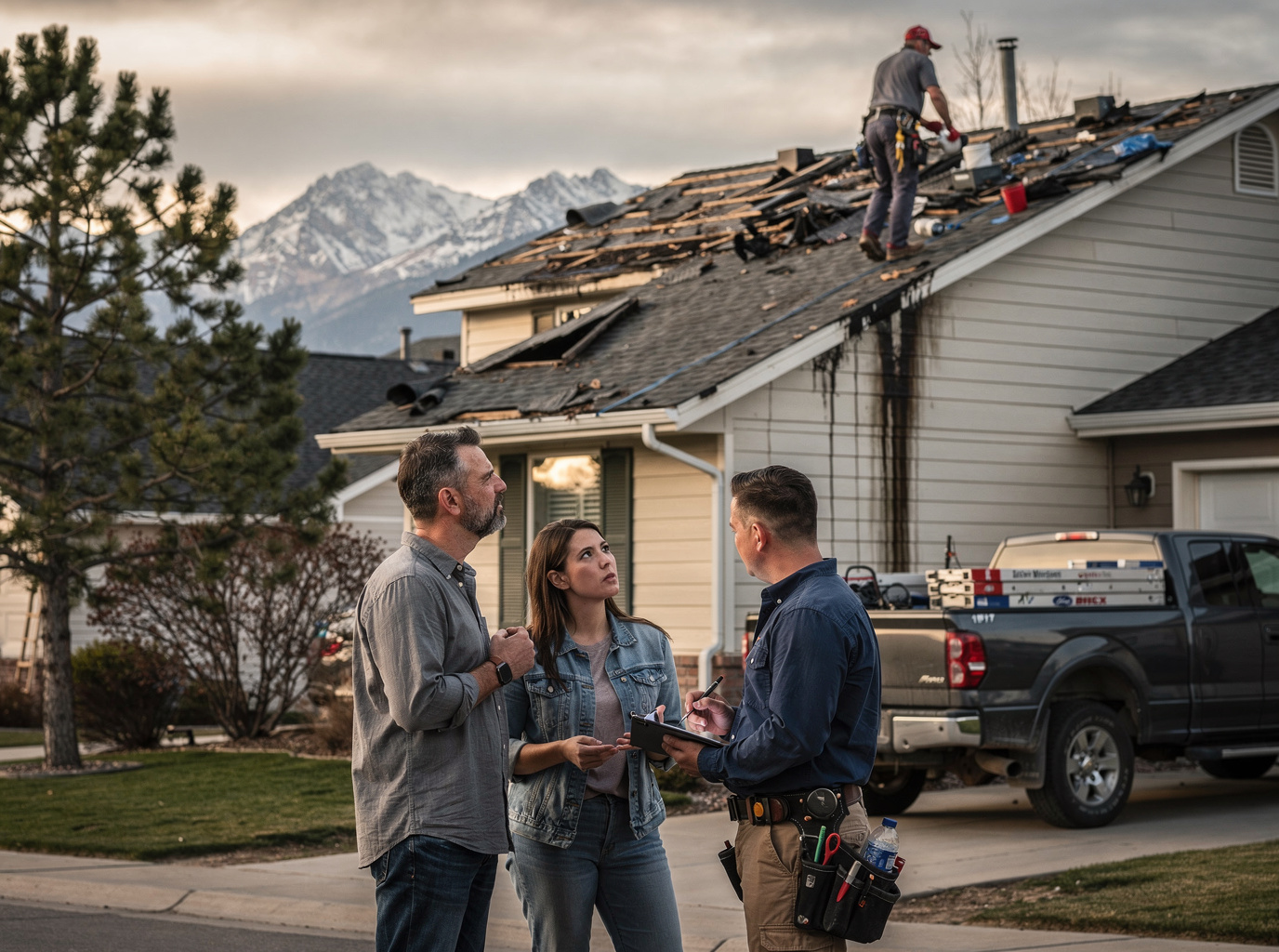 roof repair in Leyden Rock, CO