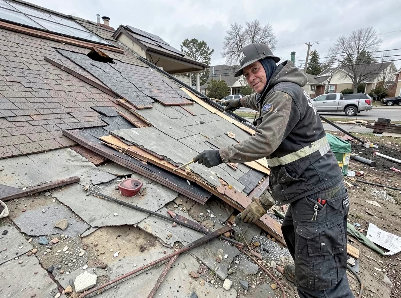 Storm Damage Roof Repair in Arvada